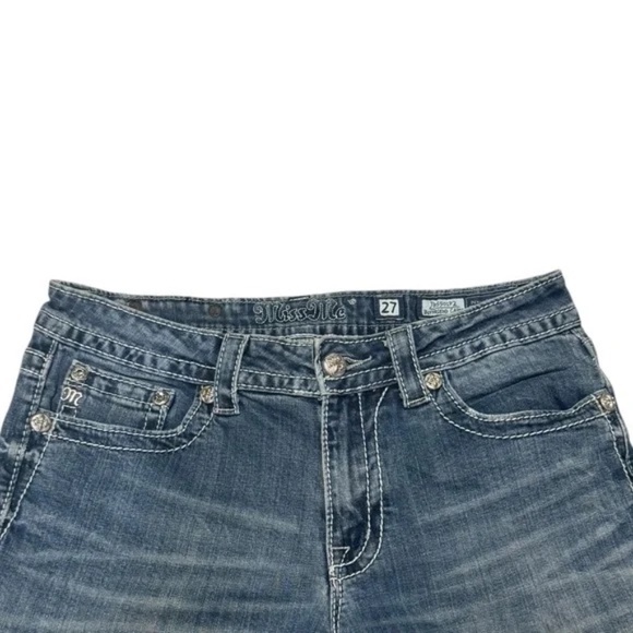 MISS ME - Jb55o1p2 Boyfriend Capri Jeans size 27 - Picture 2 of 6